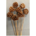 Pine Cones Copper Glitter (8)